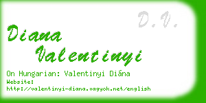 diana valentinyi business card